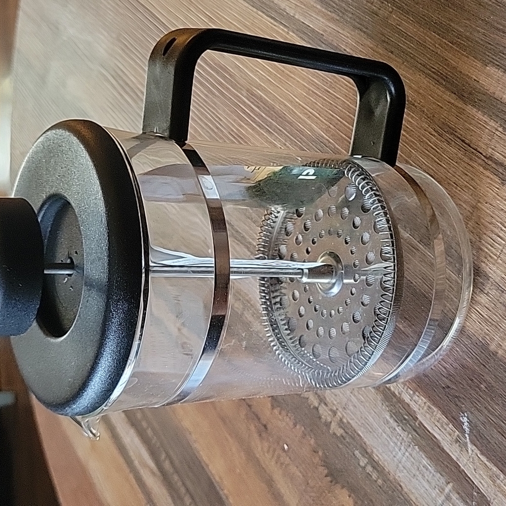 French Press By BODUM  6-8 Cup Capacity  Glass/Stainless Steel
